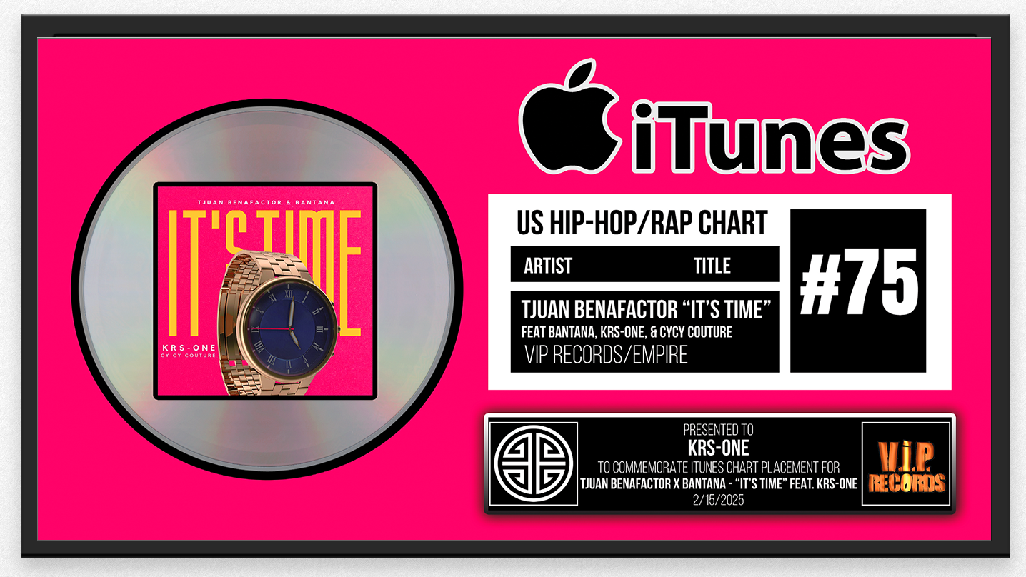 mini music award for itunes charting for KRS-One